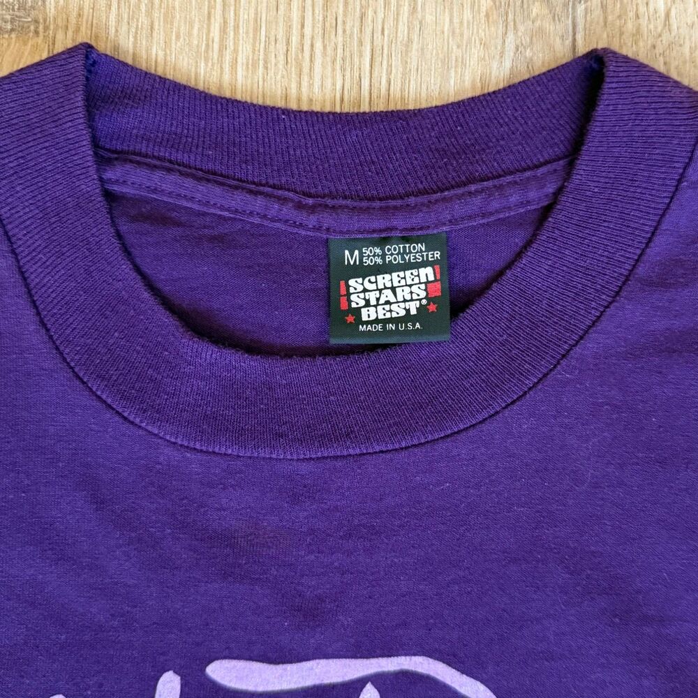 Vintage Screen Stars Best Medieval Days Summer Camp 1992 Purple Tee Vintage USA - Picture 3 of 6